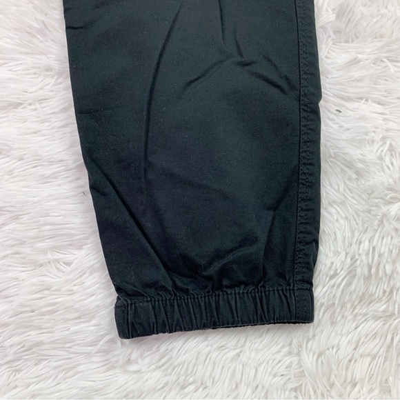 H&M chino joggers pants drawstring waist in black - Picture 2 of 13